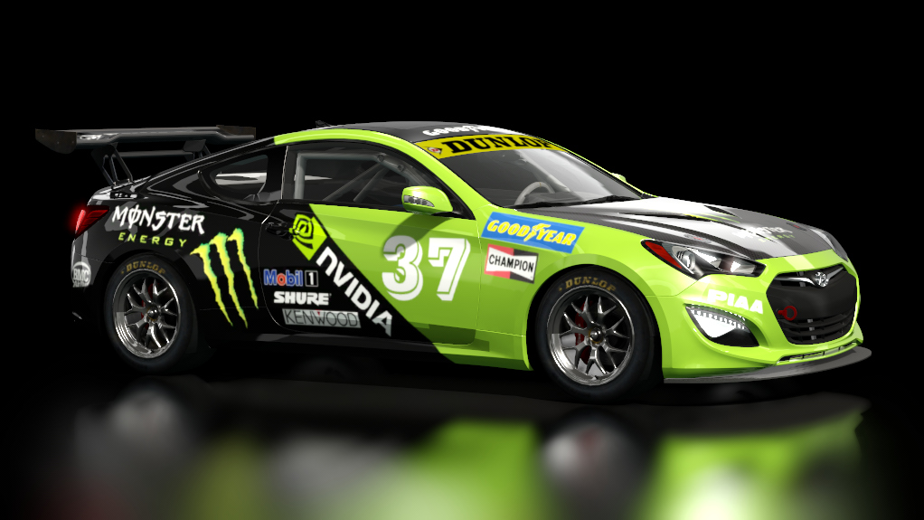 Hyundai Genesis Coupe GT4, skin nvidia1