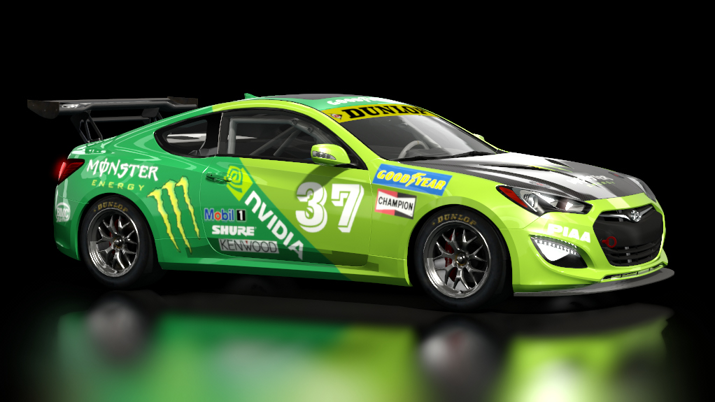 Hyundai Genesis Coupe GT4, skin nvidia2