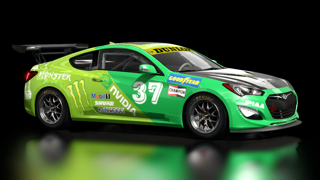 Hyundai Genesis Coupe GT4, skin nvidia3