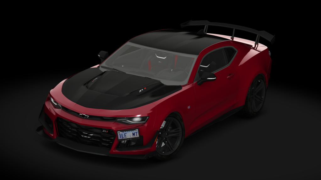 Chevrolet Camaro ZL1 1LE 2019 Manual, skin Garnet Red Tintcoat