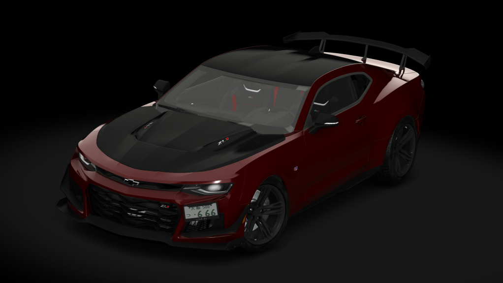 Chevrolet Camaro ZL1 1LE 2019 Manual, skin Red Pearl