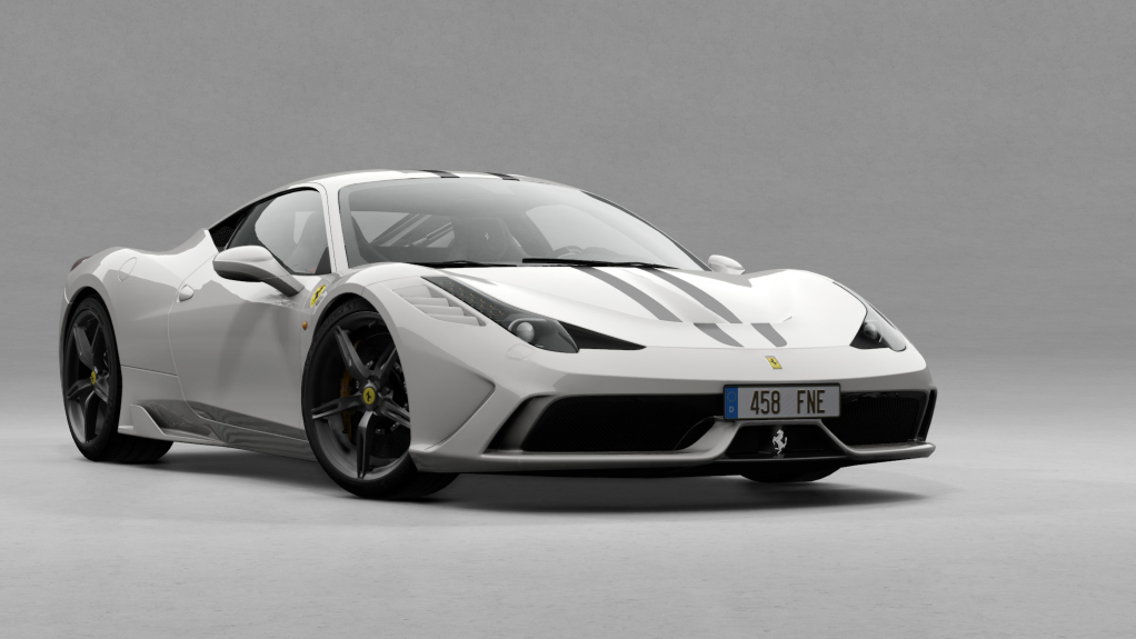 Ferrari 458 Speciale, skin Bianco_Avus