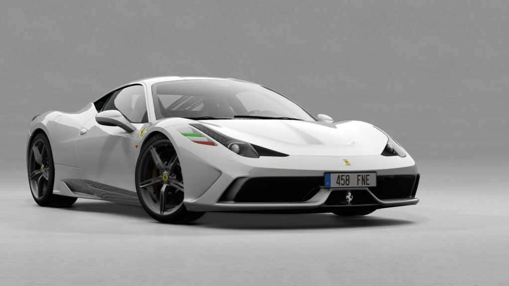 Ferrari 458 Speciale, skin Bianco_Avus_Italia