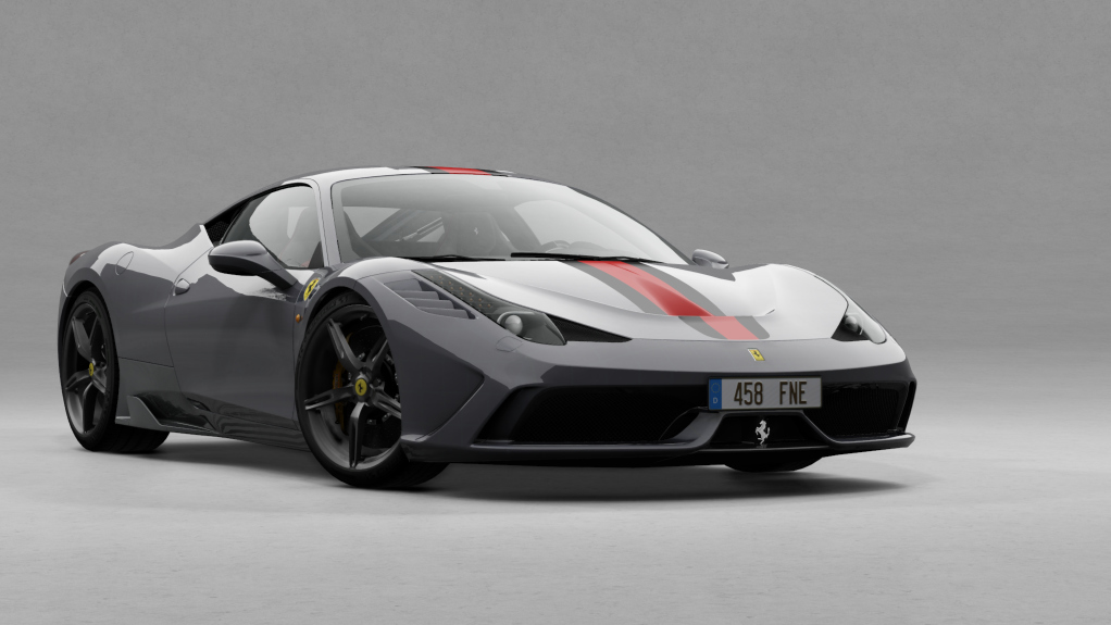 Ferrari 458 Speciale, skin Grigio_rosso