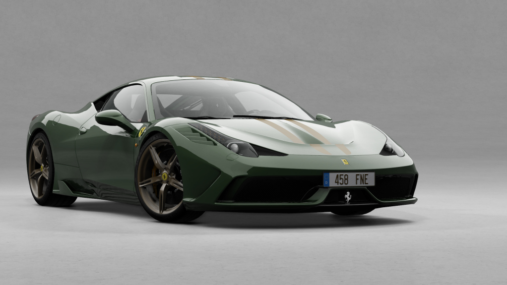 Ferrari 458 Speciale, skin Verde_British