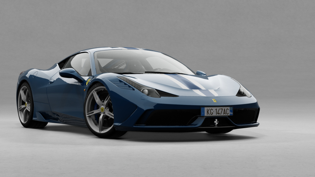 Ferrari 458 Speciale, skin blu_corsa_metallizzato