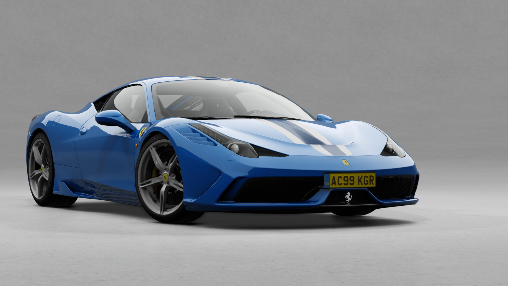 Ferrari 458 Speciale, skin blue