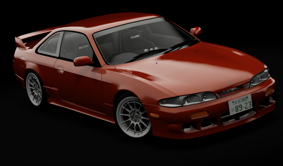 Nissan Silvia S14 Navan, skin cherry_red_pearl