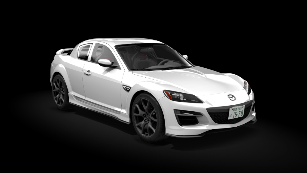 Mazda RX-8 Spirit R 2012, skin Crystal White Pearl