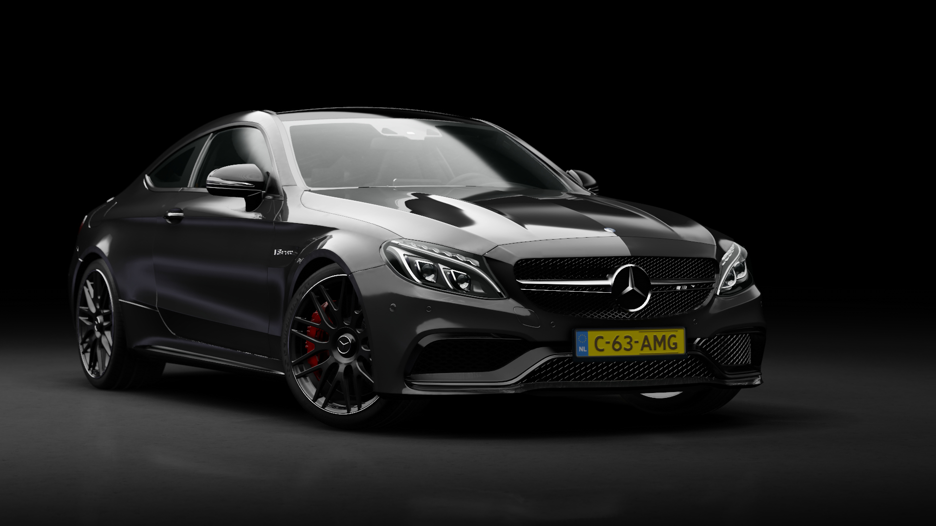 Mercedes-Benz C63 S AMG Coupe | Redd Tuned, skin Dark Grey