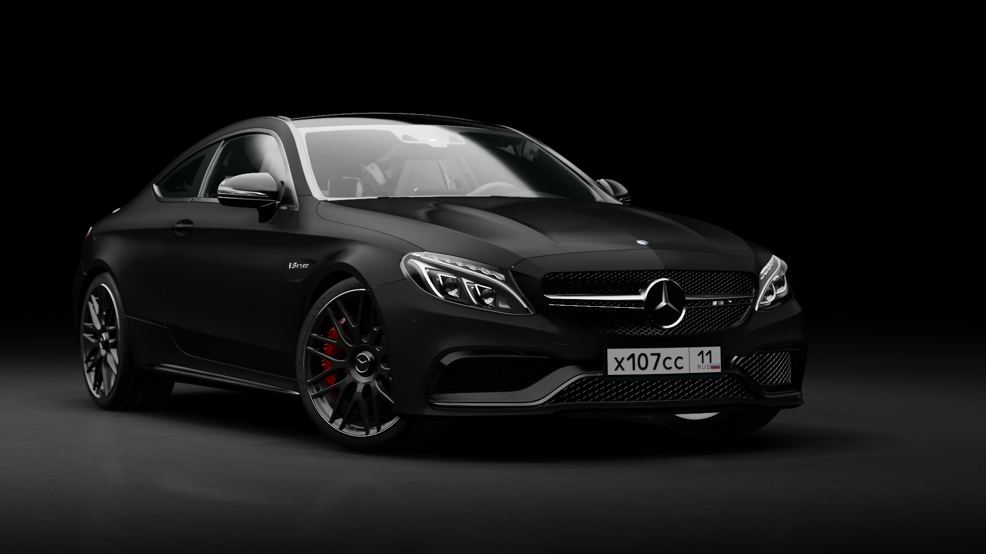 Mercedes-Benz C63 S AMG Coupe | Redd Tuned, skin Designo Black