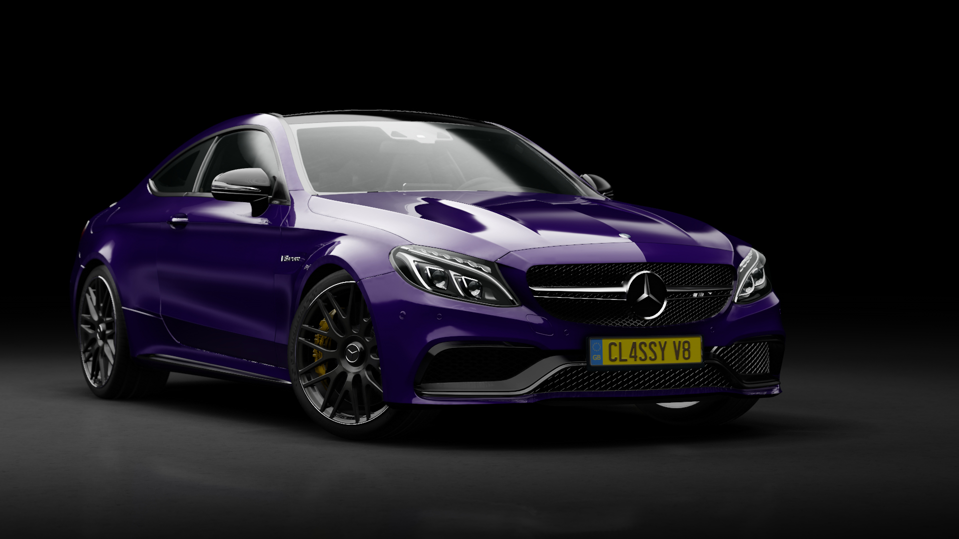 Mercedes-Benz C63 S AMG Coupe | Redd Tuned, skin Purple