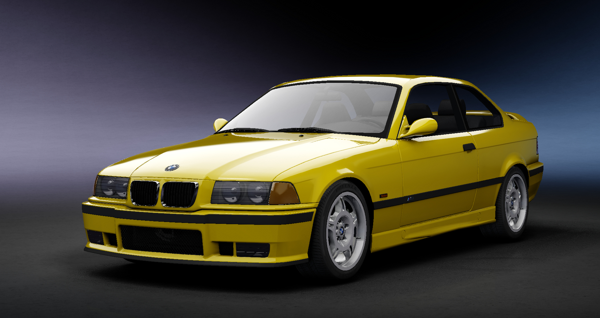 BMW M3 E36 EURO Spec, skin Yellow