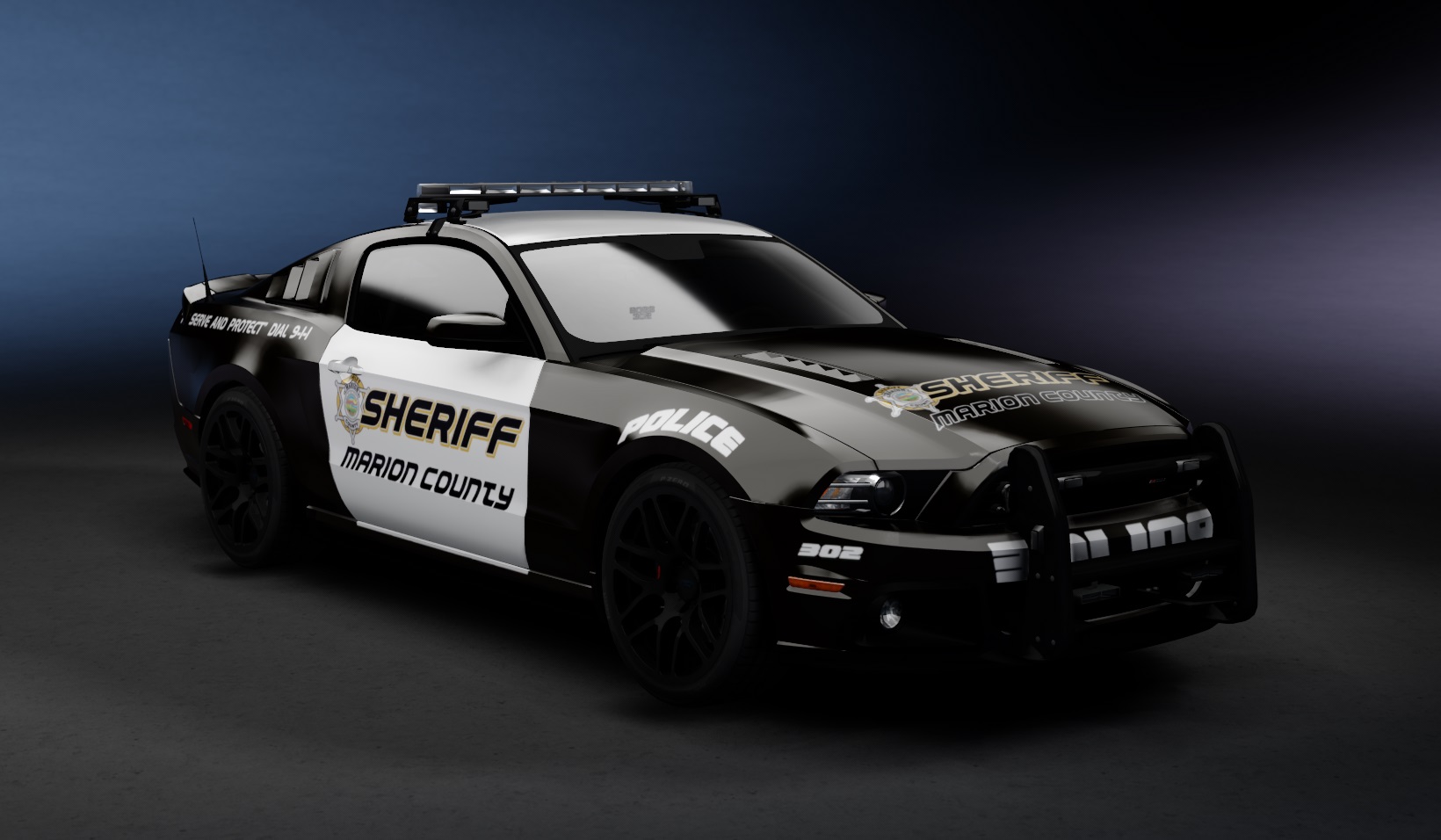 MPW Police Ford Mustang Patrol, skin skin_1