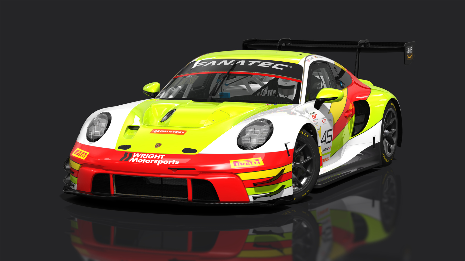 Porsche 992 GT3 R 2023, skin 2023 GTWC #45 Wright Motorsports