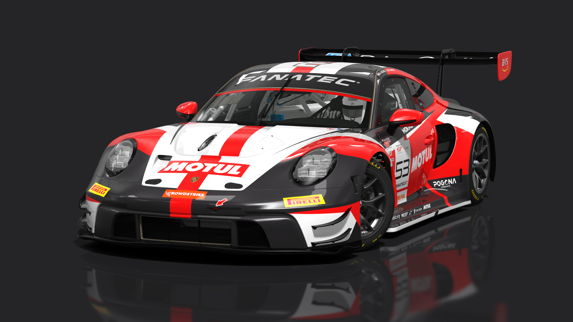 Porsche 992 GT3 R 2023, skin 2023 GTWC #53 MDK Motorsport