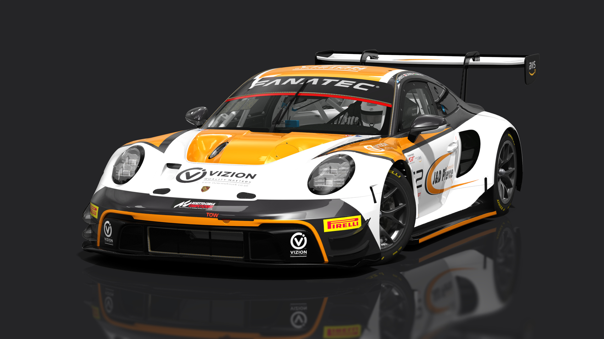 Porsche 992 GT3 R 2023, skin 2023 GTWC #62 Team Parker Motorsport