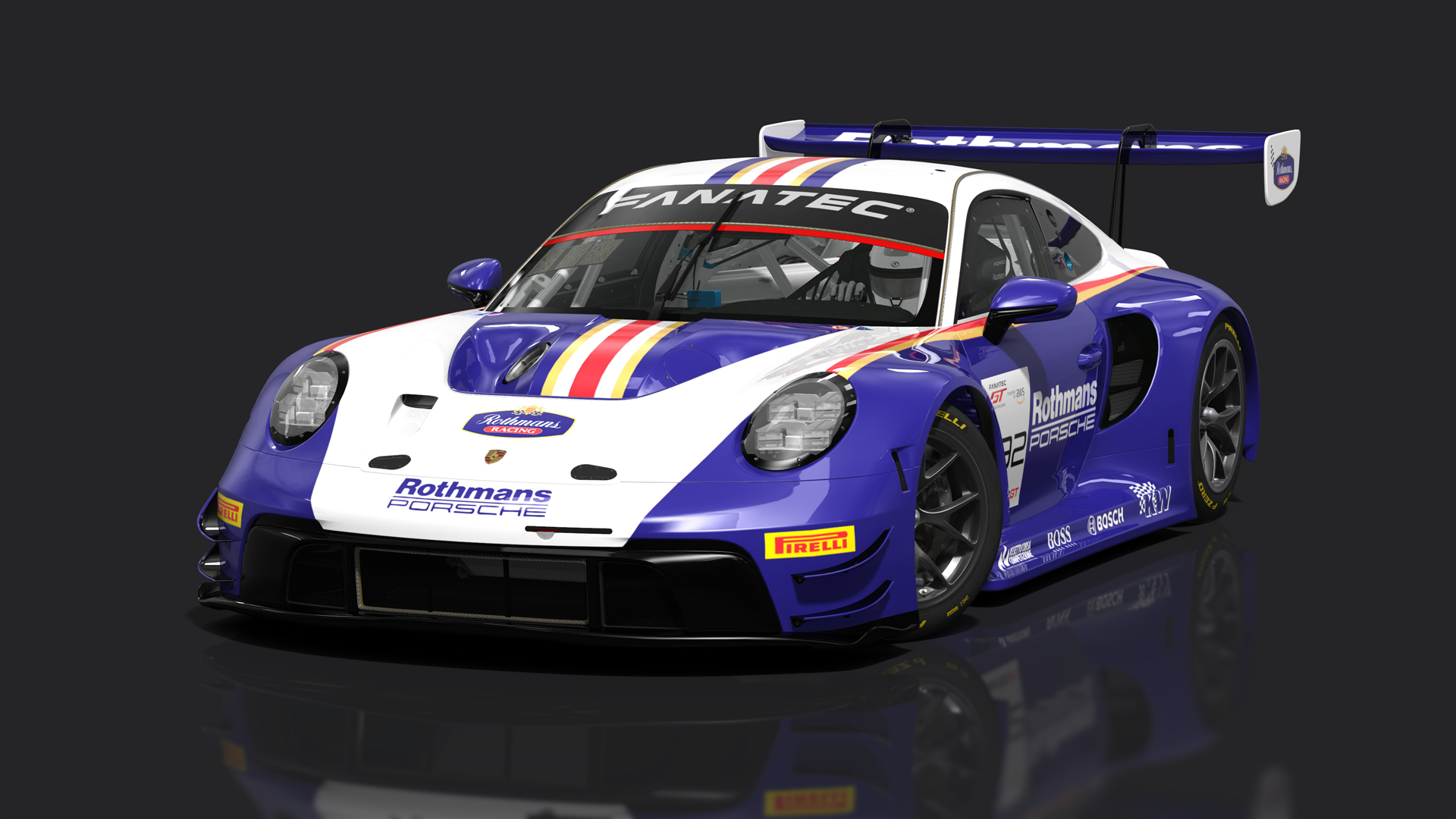 Porsche 992 GT3 R 2023, skin 2023 GTWC #992 Rothmans [Fictional]