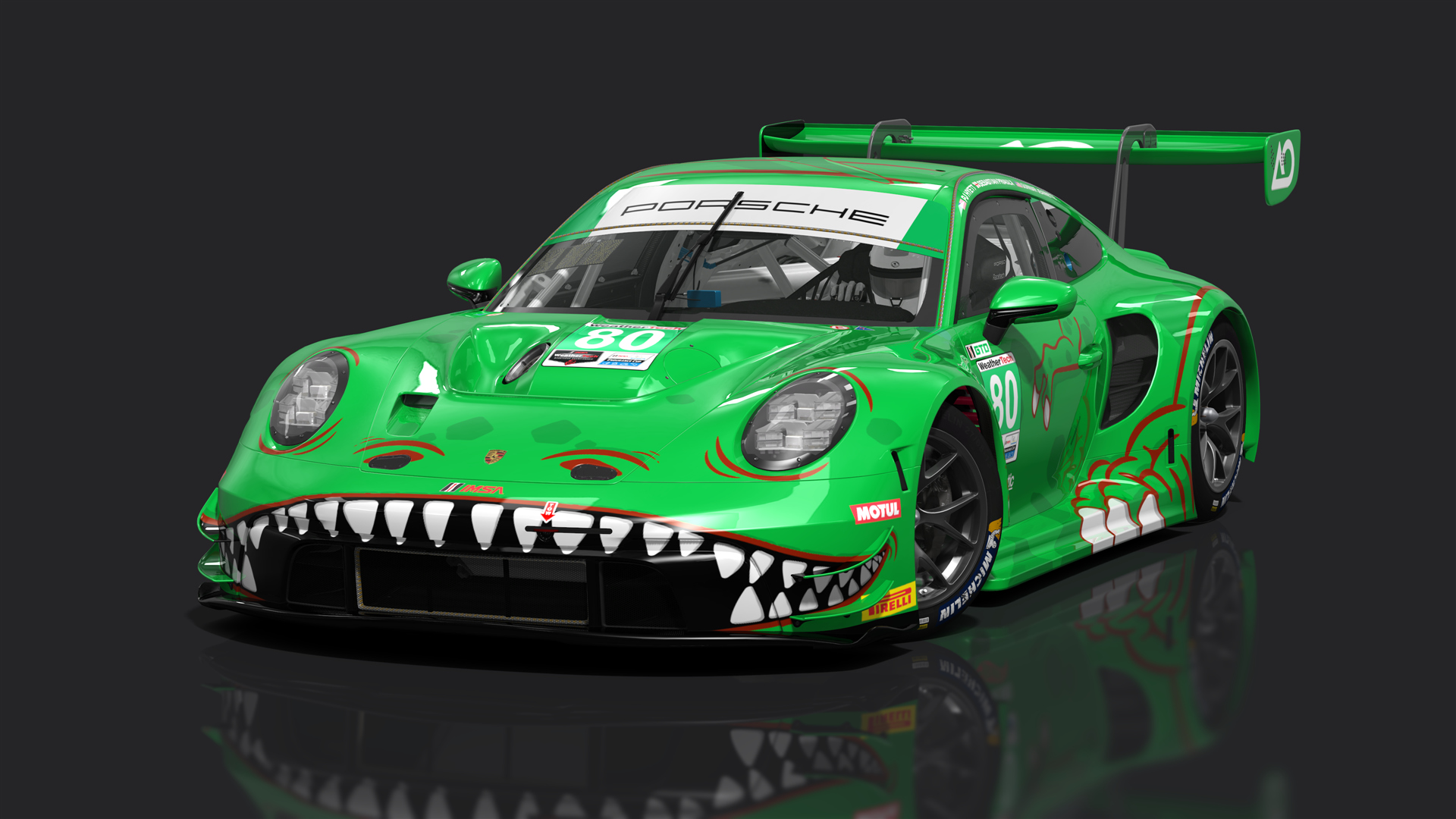 Porsche 992 GT3 R 2023, skin 2023 IMSA #80 AO Racing [Sebring 12H]