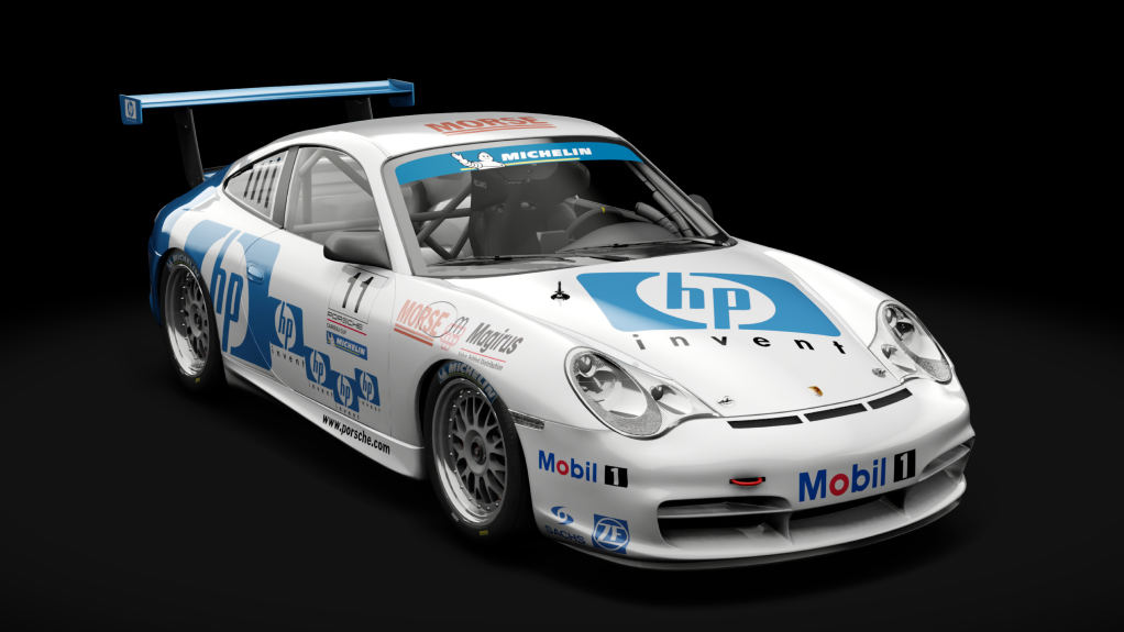 Porsche 911 GT3 Cup 2004, skin cc_11_hewlet_packard