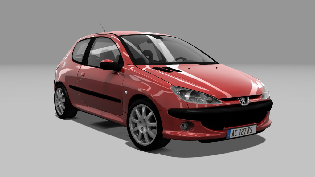 Peugeot 206 GTI, skin Cherry