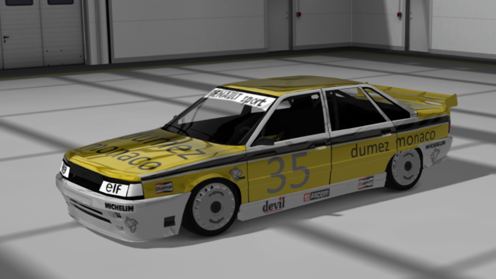 renault_21_Tc_special, skin jaune noire