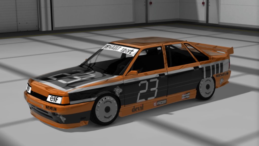 renault_21_Tc_special, skin noire orange