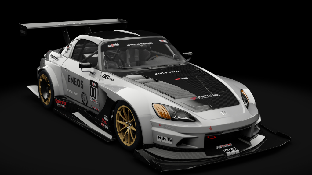 Honda S2000 2003 USDM Time Attack, skin 01_silverstone_metallic