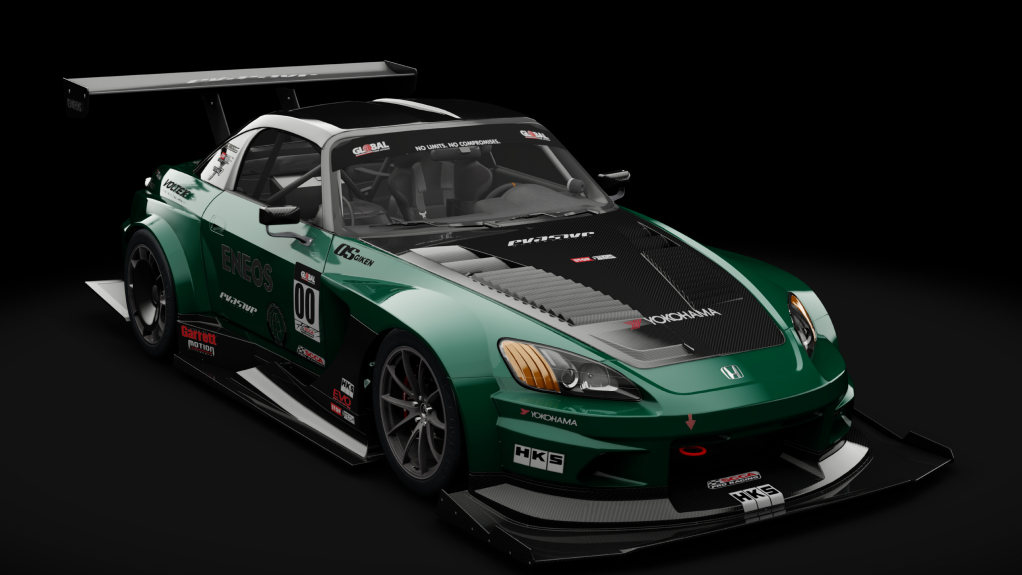 Honda S2000 2003 USDM Time Attack, skin 14_British Racing Green Metallic