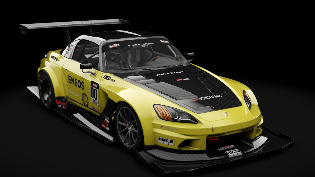 Honda S2000 2003 USDM Time Attack, skin 16_giallo_tenerife_pearl