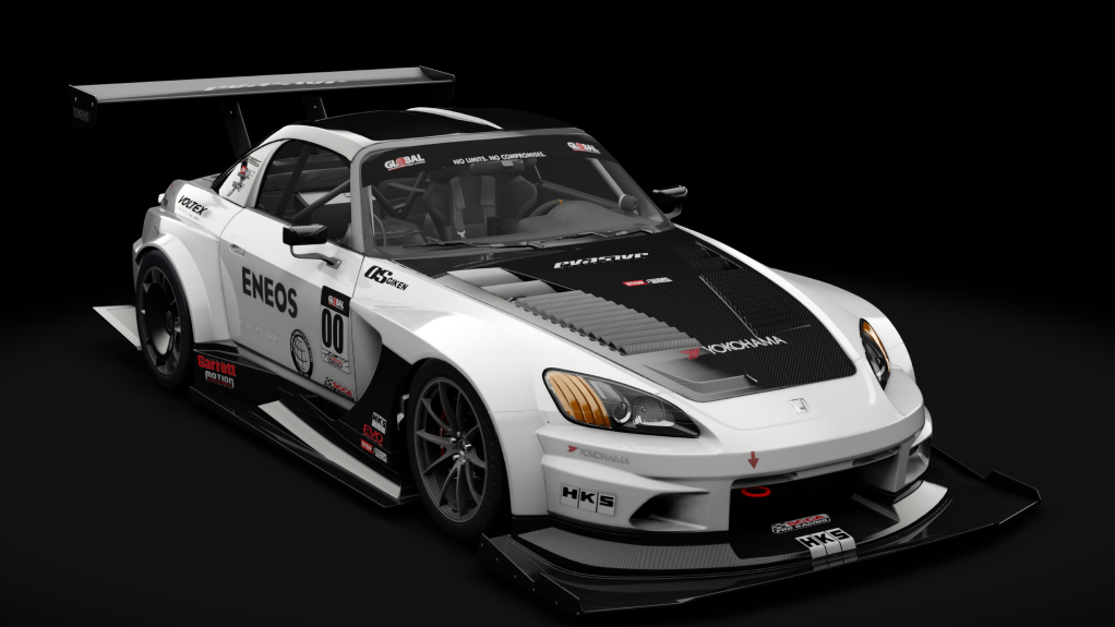 Honda S2000 2003 USDM Time Attack, skin 20_bianco_canopus_matt