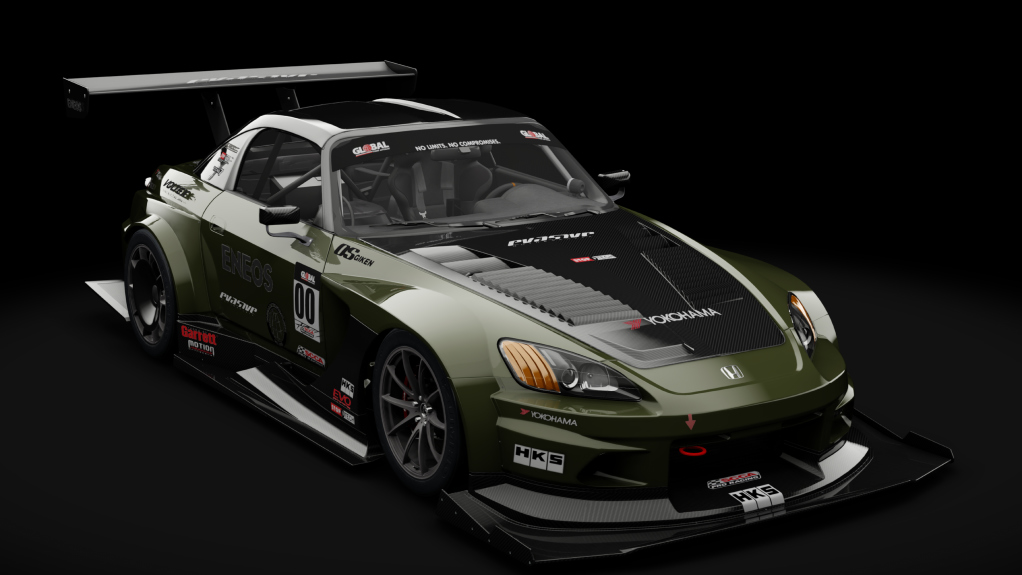 Honda S2000 2003 USDM Time Attack, skin 22_marina_green_lim