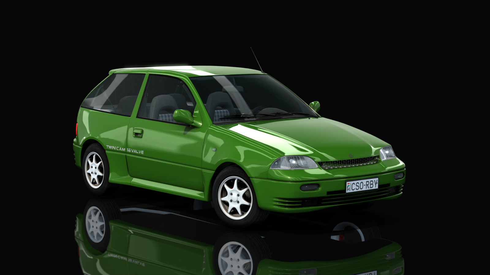 Suzuki Swift GTi csorby, skin green