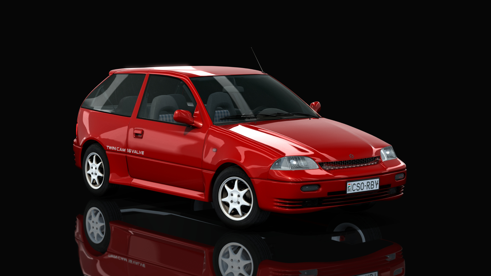 Suzuki Swift GTi csorby, skin red