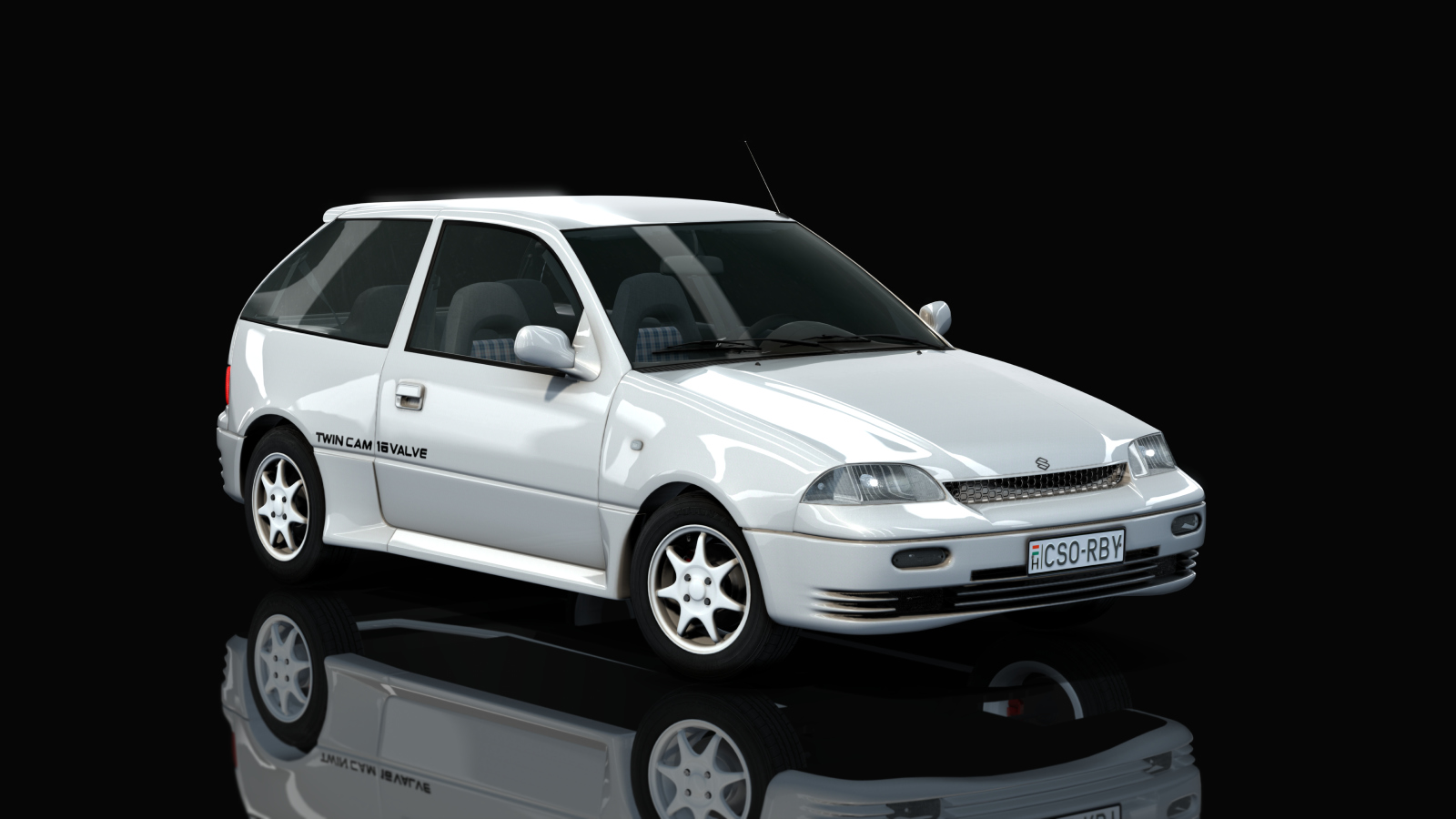 Suzuki Swift GTi csorby, skin white