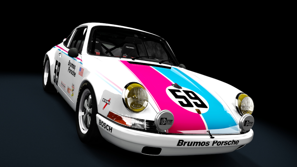 TCL Porsche 911RS 2.7, skin 59_Brumos_Porsche