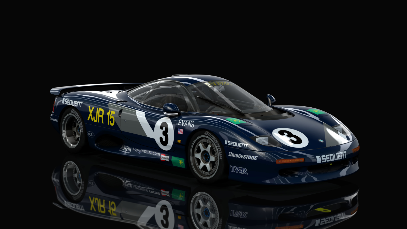 Jaguar XJR-15 Race, skin 03