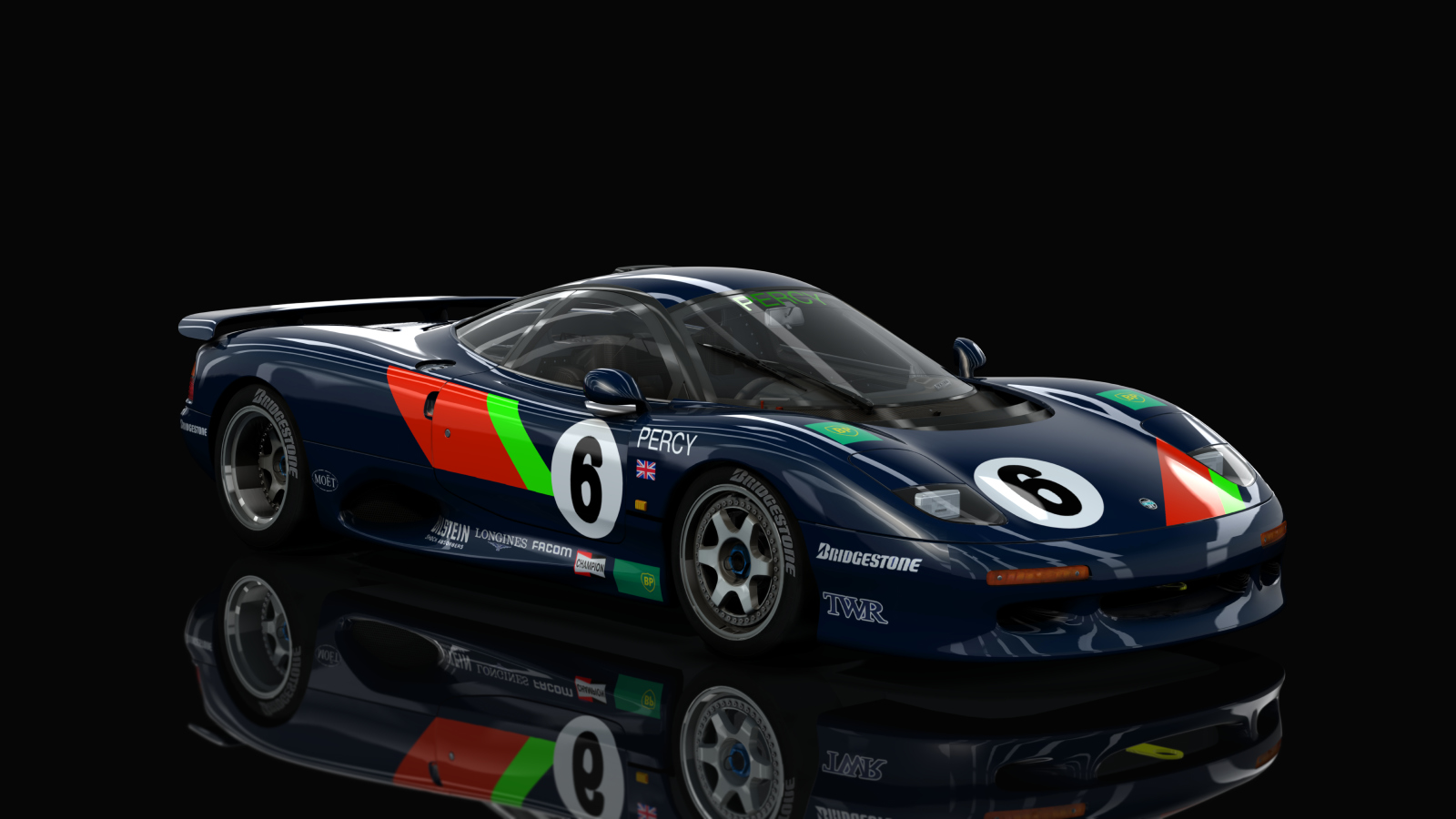 Jaguar XJR-15 Race, skin 06