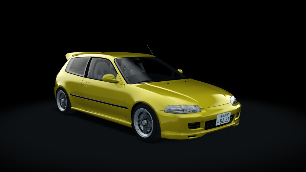 Honda Civic SiR-II, skin carnival_yellow