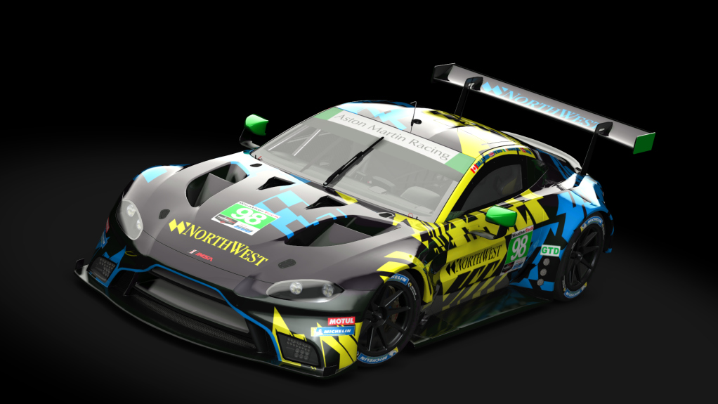 Aston Martin Vantage GTE, skin 2022_Northwest_AMR_98