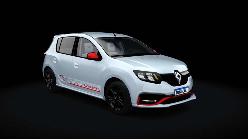 Renault Sandero RS, skin 08_racing_spirit_branco