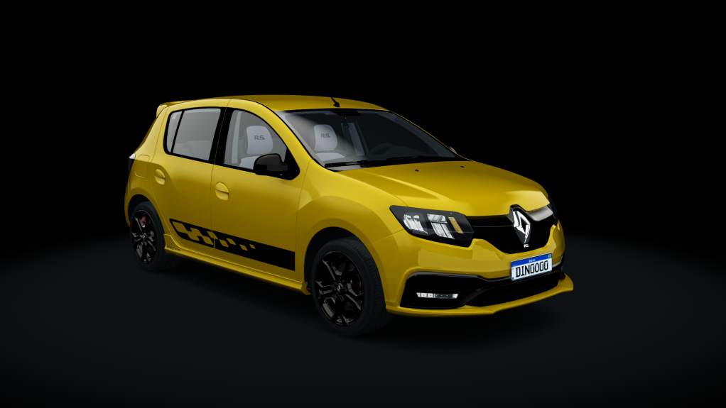 Renault Sandero RS, skin 11_amarelo_rs