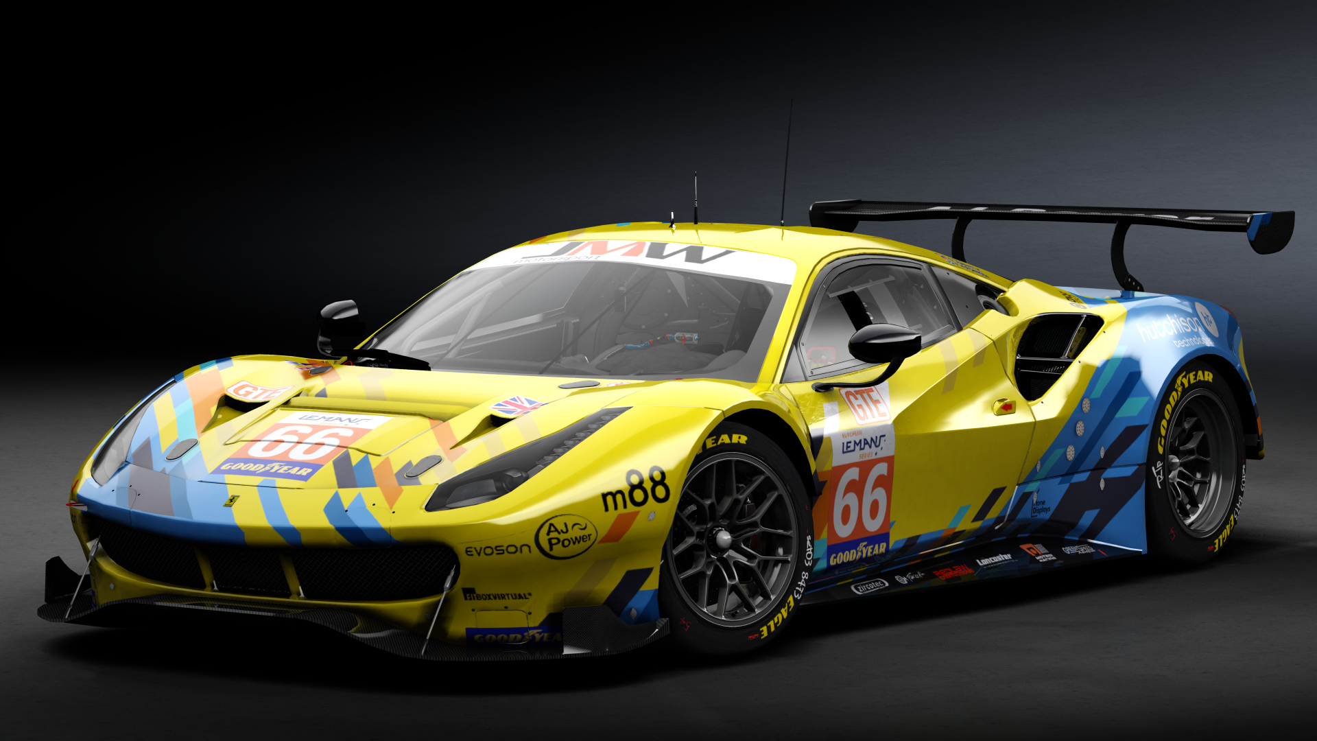 2018 Ferrari 488 GTE Evo [Michelotto], skin 2020 #66 JMW Motorsport ELMS