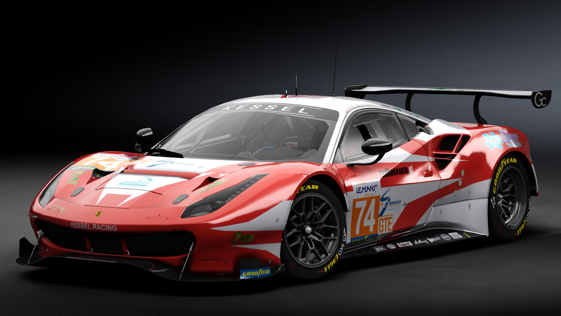 2018 Ferrari 488 GTE Evo [Michelotto], skin 2020 #74 Kessel Racing ELMS