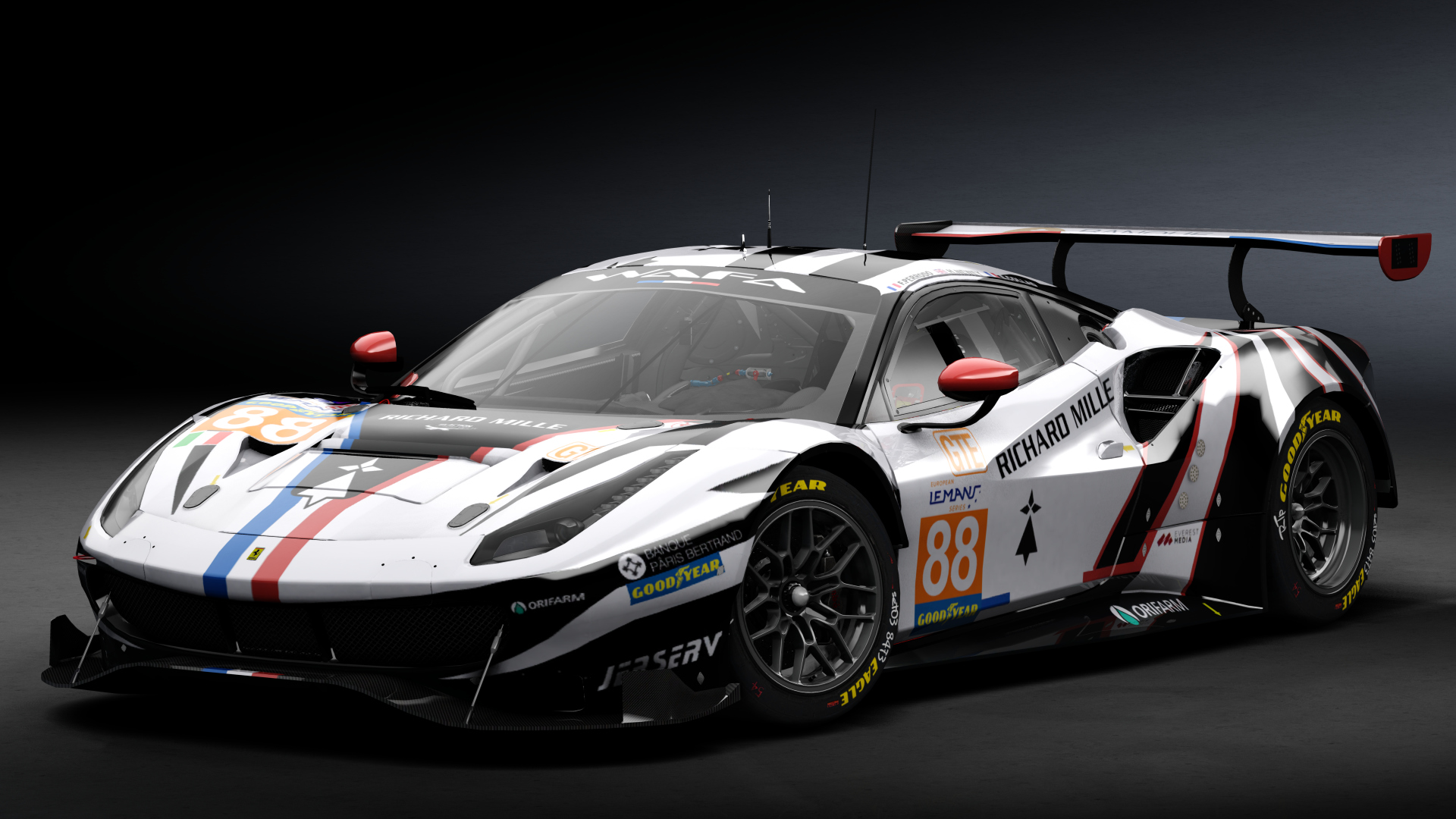 2018 Ferrari 488 GTE Evo [Michelotto], skin 2020 #88 AF Corse ELMS