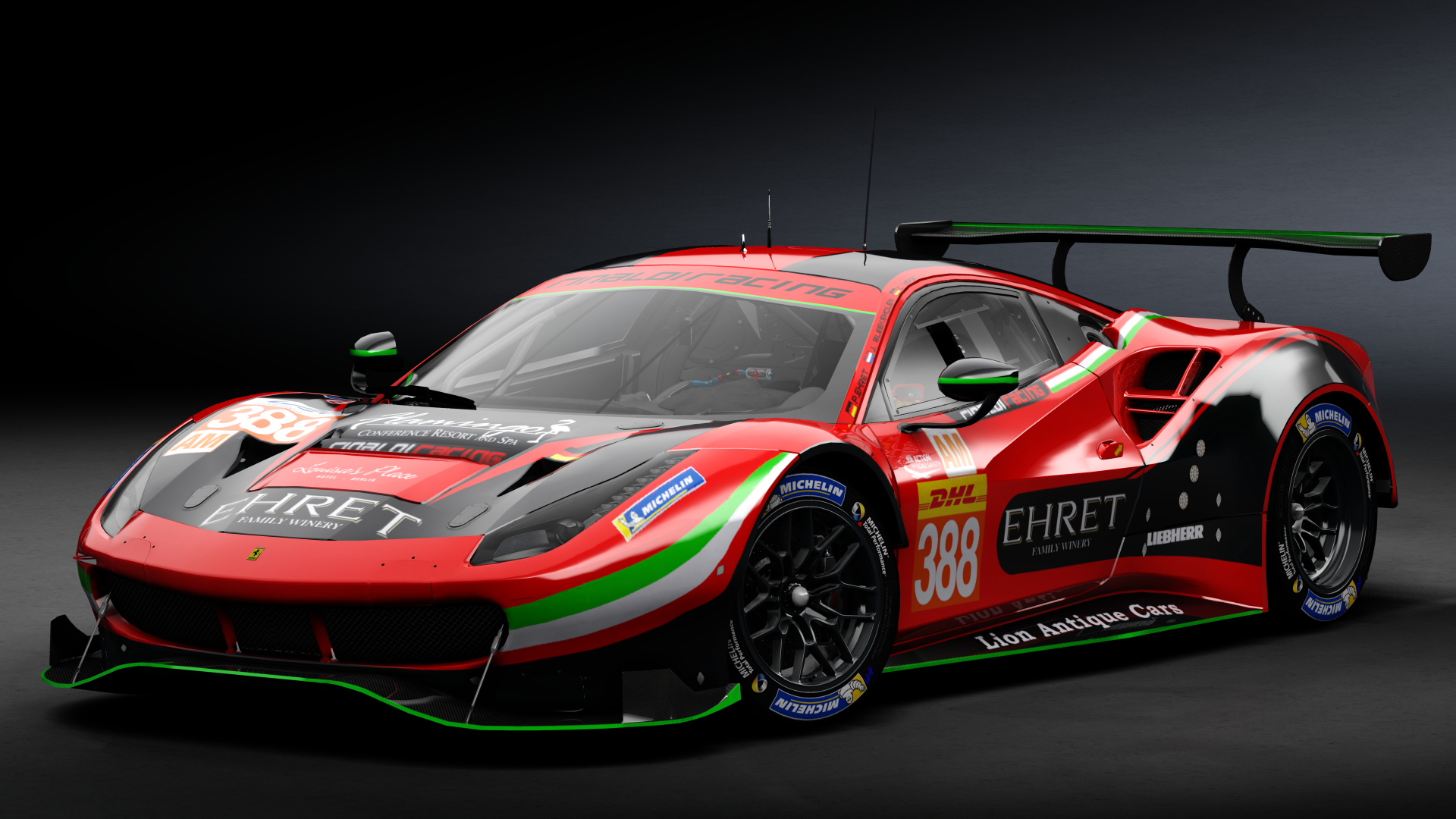 2018 Ferrari 488 GTE Evo [Michelotto], skin 2021 #388 Rinaldi Racing WEC