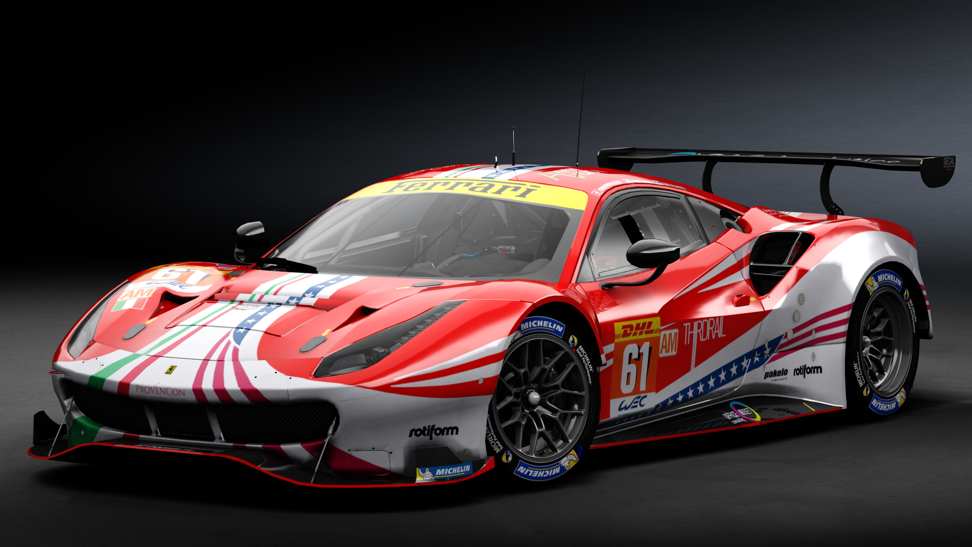 2018 Ferrari 488 GTE Evo [Michelotto], skin 2021 #61 AF Corse WEC