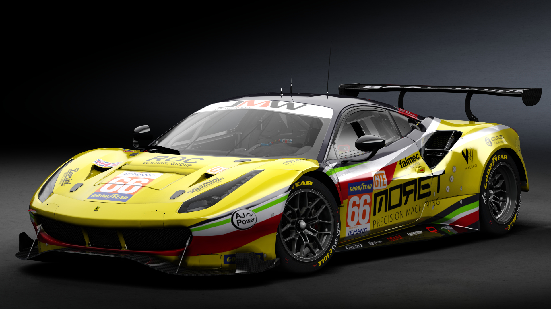 2018 Ferrari 488 GTE Evo [Michelotto], skin 2021 #66 JMW Motorsport ELMS