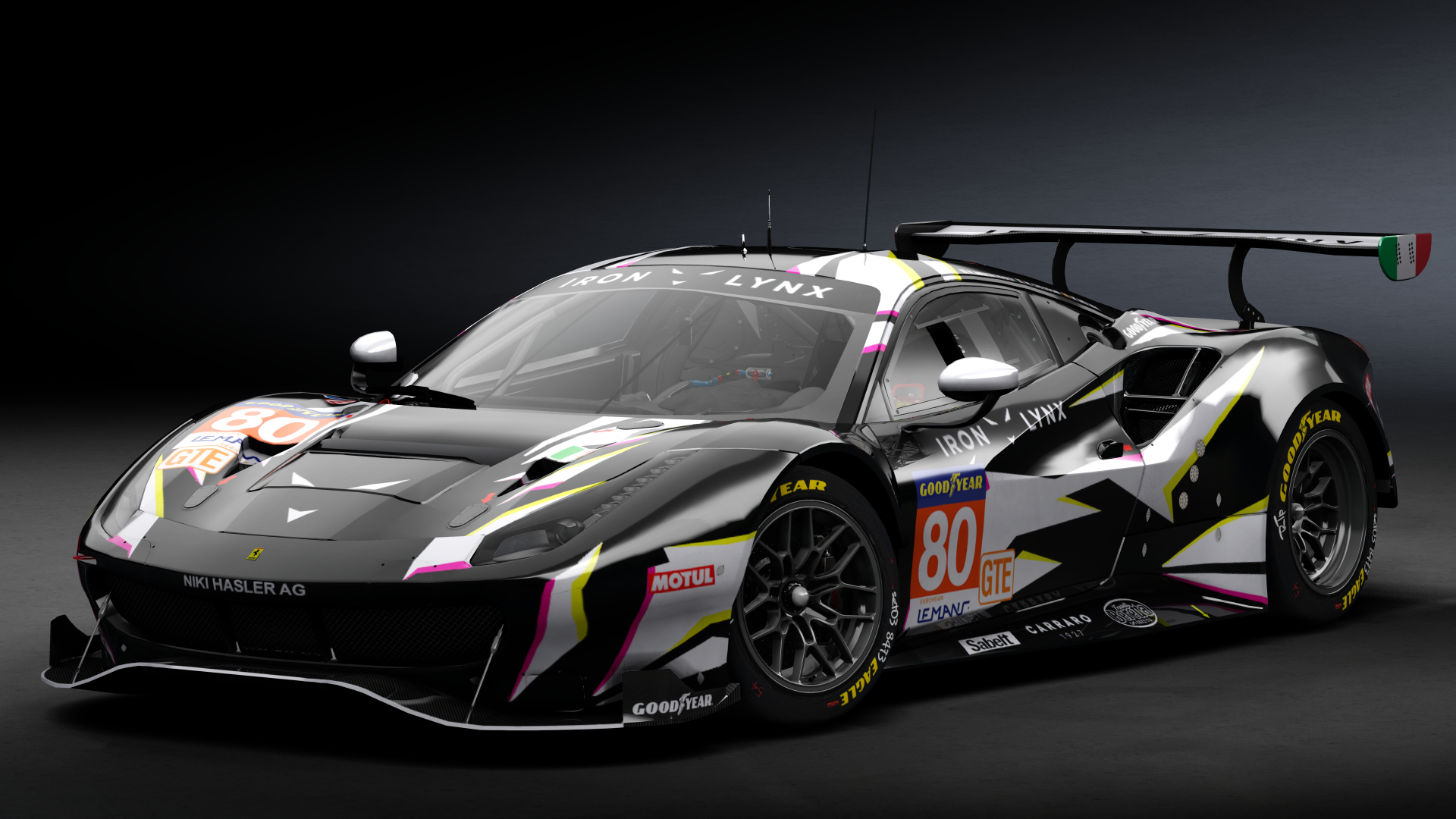 2018 Ferrari 488 GTE Evo [Michelotto], skin 2021 #80 Iron Lynx ELMS