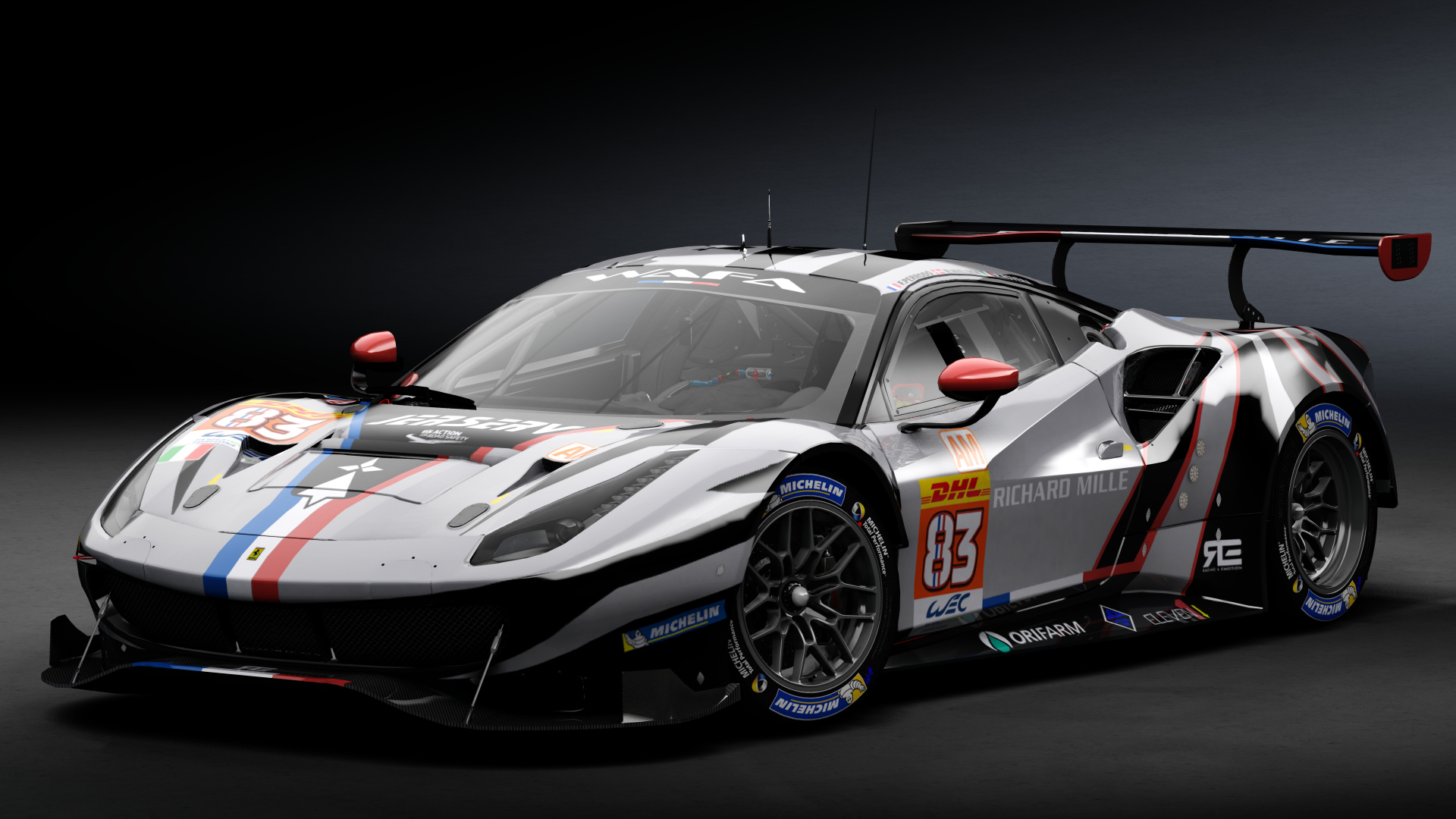 2018 Ferrari 488 GTE Evo [Michelotto], skin 2021 #83 AF Corse WEC